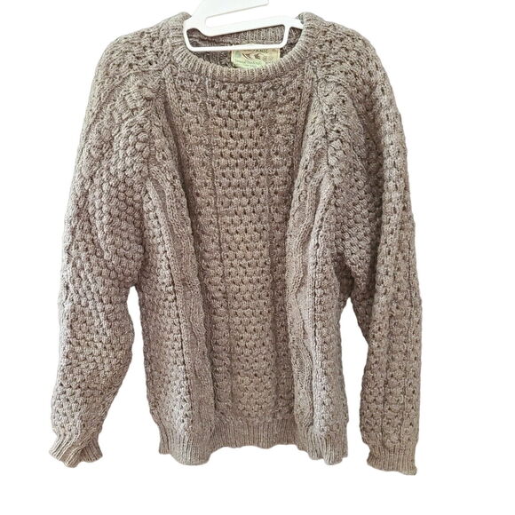 Cladyknit Donezal Handcraftz Womens Sweater Gray Size M 100% Pure Wool Pullover - Picture 1 of 12